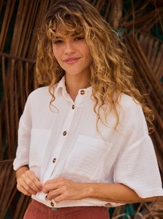 Женская рубашка с коротким рукавом Coastal Palm Roxy