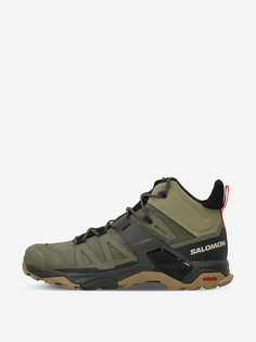 Ботинки мужские Salomon X Ultra 4 Mid GTX, Зеленый