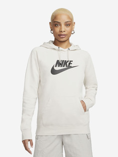 Толстовка женская Nike W NSW ESSNTL HOODIE PO HBR, Белый