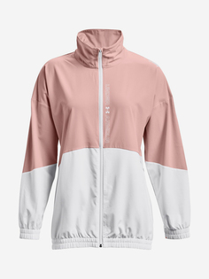 Куртка легкая женская Under Armour Woven FZ Oversized Jacket, Розовый