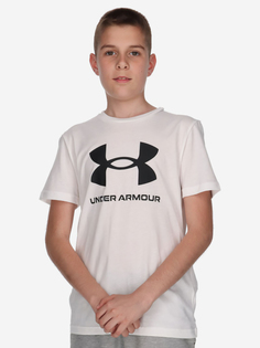 Футболка детская Under Armour Sportstyle Logo SS, Белый