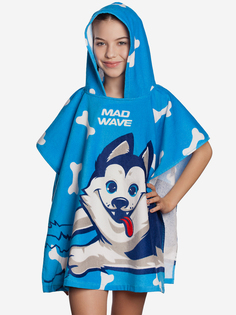 Детское пончо Mad Wave HUSKY Poncho, 70*130 cm, Синий