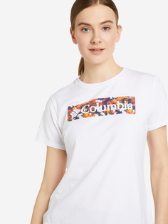 Футболка женская Columbia Sun Trek SS Graphic Tee, Белый