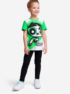 Комплект Playtoday для девочки: футболка, легинсы, Зеленый