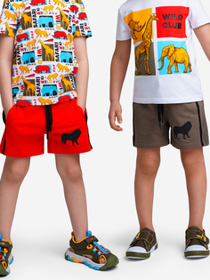 Шорты Playtoday для мальчиков, 2 шт в комплекте, Серый