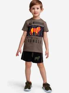 Комплект Playtoday для мальчиков: футболка, шорты, Черный