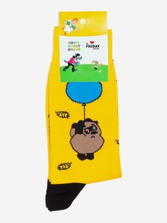 Носки с рисунками St.Friday Socks - Винни Пух, Желтый