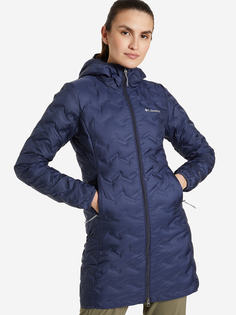 Пуховик женский Columbia Delta Ridge Long Down Jacket, Синий