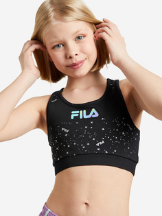 Спортивный топ бра для девочек FILA, Черный