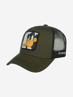 Бейсболка с сеточкой CAPSLAB CL/LOO/1/DAF2 Looney Tunes Daffy Duck (оливковый), Мультицвет Capslab®