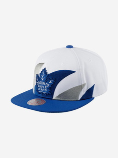 Бейсболка с прямым козырьком MITCHELL NESS 6HSSSH22088-TMLWHIT Toronto Maple Leafs NHL (белый), Белый Mitchell&Ness