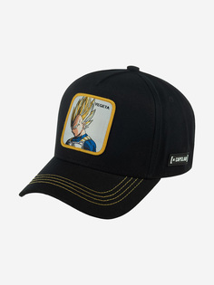 Бейсболка CAPSLAB CL/DBZ/1/VE2 Dragon Ball Vegeta Saiyan (черный), Черный Capslab®