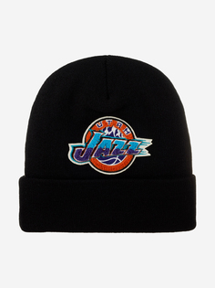 Шапка с отворотом MITCHELL NESS KTCFFH21HW008-UJABLCK Utah Jazz NBA (черный), Черный Mitchell&Ness