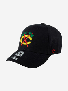 Бейсболка 47 BRAND H-MVP04WBV-BKD Chicago Blackhawks NHL (черный), Черный