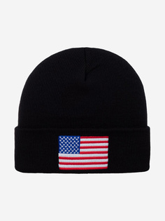 Шапка с отворотом AMERICAN NEEDLE 21019A-USA United States Cuffed Knit (черный), Черный