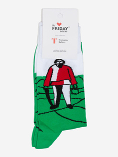 Носки с рисунками St.Friday Socks - На сенокосе, Зеленый