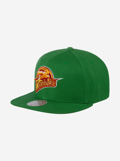 Бейсболка с прямым козырьком MITCHELL NESS 6HSSSH21296-GSWGREN Golden State Warriors NBA (зеленый), Зеленый Mitchell&Ness