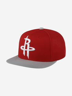 Бейсболка с прямым козырьком MITCHELL NESS 6HSSJS19078-HROSCWH Houston Rockets NBA (красный), Красный Mitchell&Ness