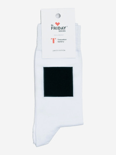 Носки с рисунками St.Friday Socks - Черный квадрат, Черный