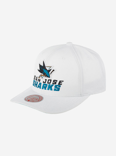Бейсболка MITCHELL NESS HHSS5758-SJSYYPPPWHIT San Jose Sharks NHL (белый), Белый Mitchell&Ness