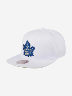 Бейсболка с прямым козырьком MITCHELL NESS HHSS5745-TMLYYPPPWHIT Toronto Maple Leafs NHL (белый), Белый Mitchell&Ness