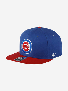 Бейсболка с прямым козырьком 47 BRAND B-SRSTT05WBP Chicago Cubs MLB (синий), Синий