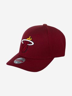 Бейсболка MITCHELL NESS HHSS3257-MHEYYPPPMARO Miami Heat NBA (малиновый), Мультицвет Mitchell&Ness
