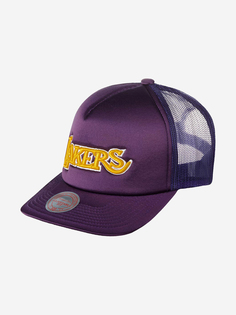 Бейсболка с сеточкой MITCHELL NESS HHSS3467-LALYYPPPPURP Los Angeles Lakers NBA (фиолетовый), Фиолетовый Mitchell&Ness