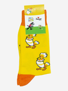 Носки с рисунками St.Friday Socks - Птица говорун, Желтый