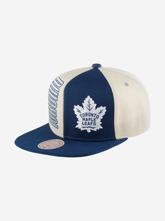 Бейсболка с прямым козырьком MITCHELL NESS HHSS5371-TMLYYPPPOFWH Toronto Maple Leafs NHL (синий), Синий Mitchell&Ness