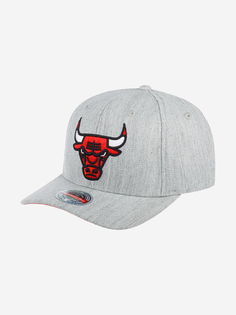 Бейсболка MITCHELL NESS 6HSSMM19363-CBUGYHT Chicago Bulls NBA (серый), Серый Mitchell&Ness