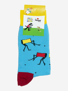 Носки с рисунками St.Friday Socks - Индикатор, Голубой