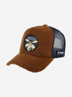 Бейсболка с сеточкой CAPSLAB CL/LOO/FUR1/COY1 Looney Tunes Wile E. Coyote (коричневый), Коричневый Capslab®
