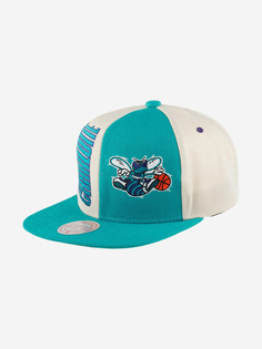 Бейсболка с прямым козырьком MITCHELL NESS HHSS5154-CHOYYPPPOWTL Charlotte Hornets NBA (голубой), Голубой Mitchell&Ness