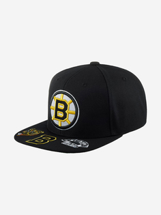 Бейсболка с прямым козырьком MITCHELL NESS 6HSSSH22089-BBNBLCK Boston Bruins NHL (черный), Черный Mitchell&Ness