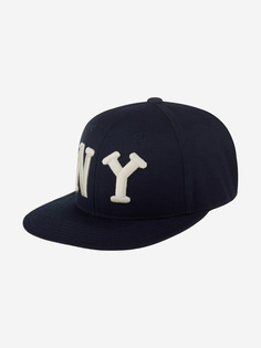 Бейсболка с прямым козырьком AMERICAN NEEDLE 21006B-NBY New York Black Yankees Archive 400 NL (синий), Синий