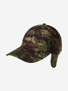 Бейсболка FINNHUNT Summer Camo c ушами, Зеленый