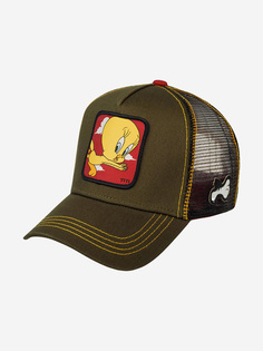 Бейсболка с сеточкой CAPSLAB CL/LOO2/1/TIT2 Looney Tunes Tweety Pie (оливковый), Мультицвет Capslab®