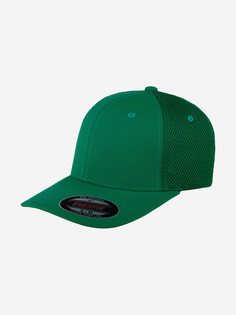 Бейсболка с сеточкой FLEXFIT 6533 (зеленый), Зеленый