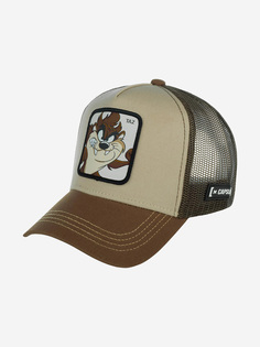 Бейсболка с сеточкой CAPSLAB CL/LOO/1/TAZ2 Looney Tunes Taz (коричневый), Коричневый Capslab®