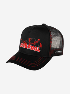 Бейсболка с сеточкой CAPSLAB CL/MAR4/1/DEA3 Marvel Deadpool (черный), Черный Capslab®