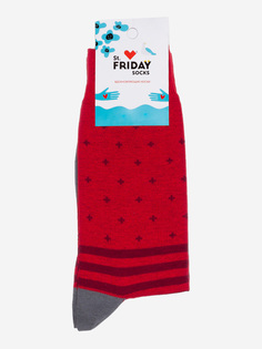 Носки с узорами St.Friday Socks с горошинами Красные, Красный