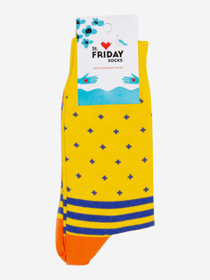 Носки с узорами St.Friday Socks с горошинами Желтые, Желтый