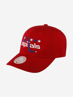 Бейсболка MITCHELL NESS HLUX5369-WCAYYPPPRED1 Washington Capitals NHL (красный), Красный Mitchell&Ness