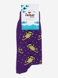 Носки с рисунками St.Friday Socks - Кукуруза на отдыхе, Фиолетовый