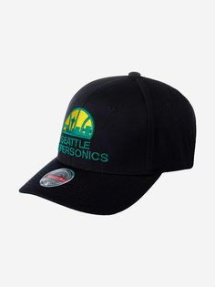 Бейсболка MITCHELL NESS HHSSINTL102-SSUYYPPPBLCK Seattle Supersonics NBA (черный), Черный Mitchell&Ness