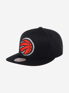 Бейсболка с прямым козырьком MITCHELL NESS 6HSSMM19490-TRABLCK Toronto Raptors NBA (черный), Черный Mitchell&Ness