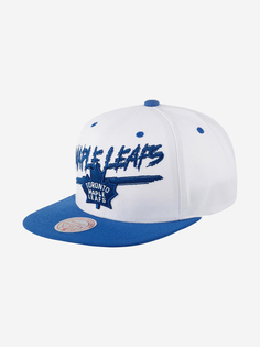 Бейсболка с прямым козырьком MITCHELL NESS HHSS5734-TMLYYPPPWHBL Toronto Maple Leafs NHL (белый), Белый Mitchell&Ness