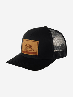 Бейсболка AMERICAN NEEDLE 22006A-CA California Twill Valin Leather (черный), Черный