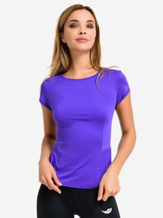 Приталенная футболка с эластичным принтом EAZYWAY, Фиолетовый